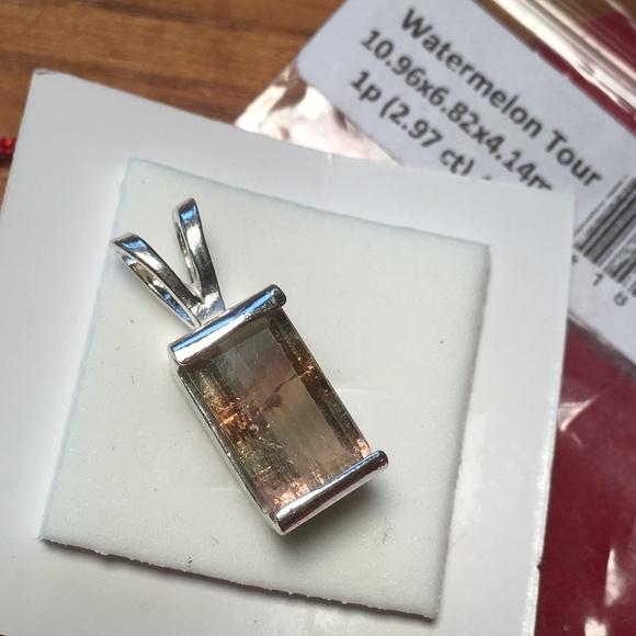 Natural Tourmaline Pendant - Picture 1 of 5